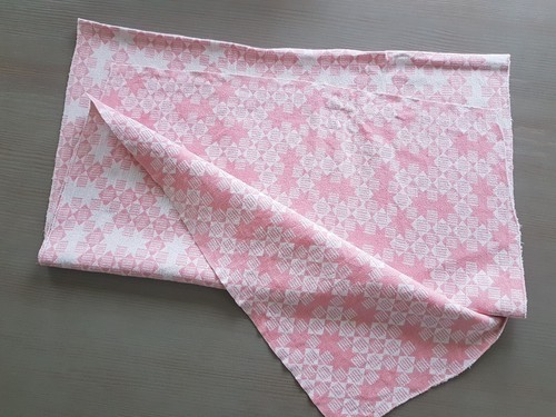 DDR Ostalgie Babydecke Kinderdecke 146 x 88 cm rosa weiß - Bild 2 von 6