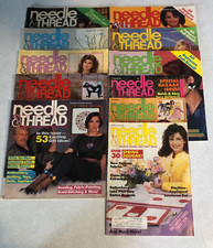 11 Needle  Thread Magazines 1981-1986 Needlepoint Sewing Appliqu  Patterns