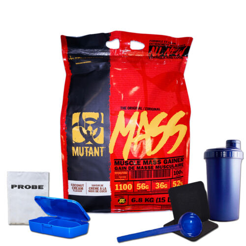 (10.73 EUR/kg) Mutant Mass 6800g Bags Weight Gainer Protein Protein + Bonus - Picture 1 of 7