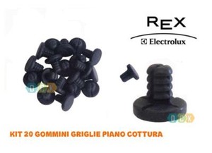 Kit 20 Gommini Griglia Piano Cottura Rex Electrolux Zanussi Paracolpi Antigraffi Ebay
