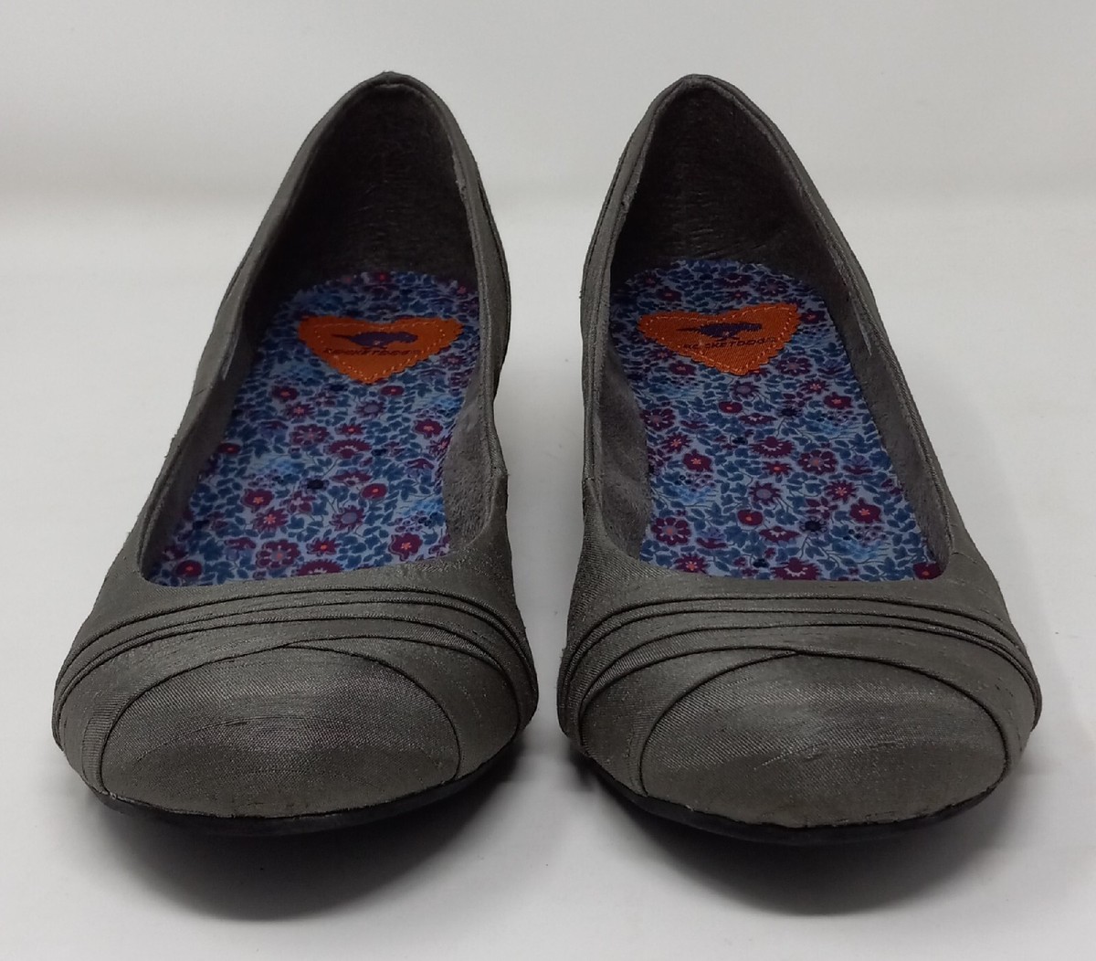 Rocket Dog Silver Metallic Round Toe Ballet Slip On Flat Wedge