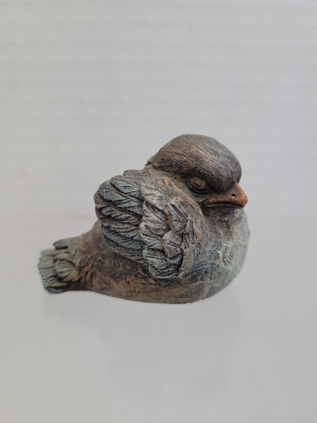 Small Bird Nesting With Closed Eyes 