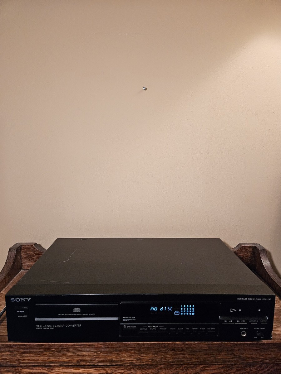 Sony CDP-297 Stereo Single Compact Disc CD Player No Remote