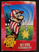 Nintendo Power Super Power Club Magazine Card  #86 NES Open Golf