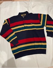 $350 New Paul & Shark Sweater Men's L Striped Multi Yachting Cool Touch Italy