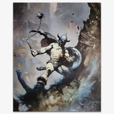 Vintage Print 100- Warrior with Ball Chain