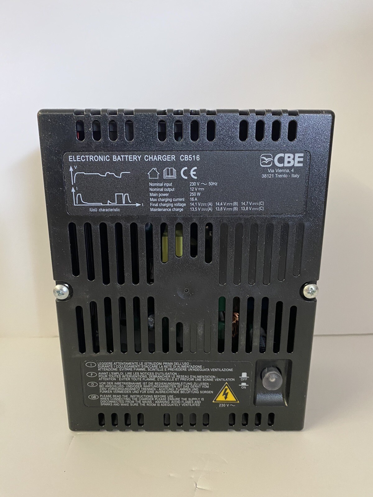 CBE CB5163 12V/16A Switch mode Battery Charger eBay