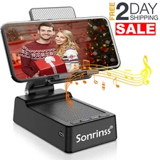 Soporte De Celular Con Altavoz Bocina Inalámbrico Bluetooth Para Mesa Escritorio