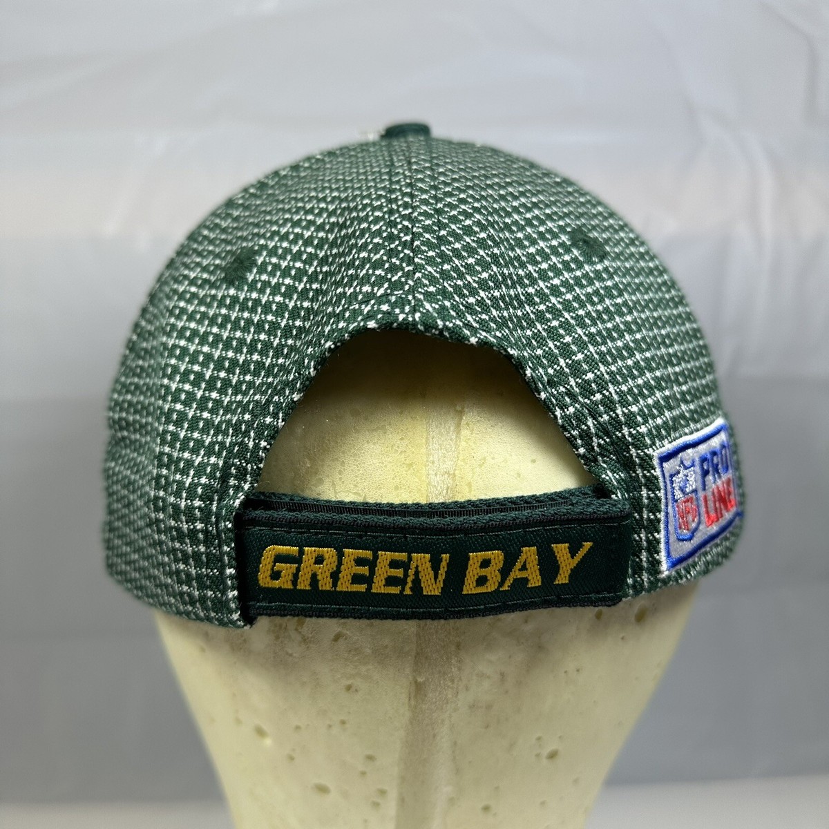 Vintage 90s Green Bay Packers Logo Athletic Hat, Grid