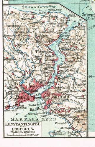 TURKEY GREECE BULGARIA ROMANIA 1910 Original Detailed Map Serbia Balkan - Picture 9 of 10