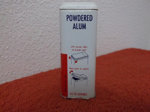 VINTAGE SCHILLING POWDERED ALUM 2.25 oz METAL SPICE TIN..by McCORMICK .USA.. - Picture 2 of 6