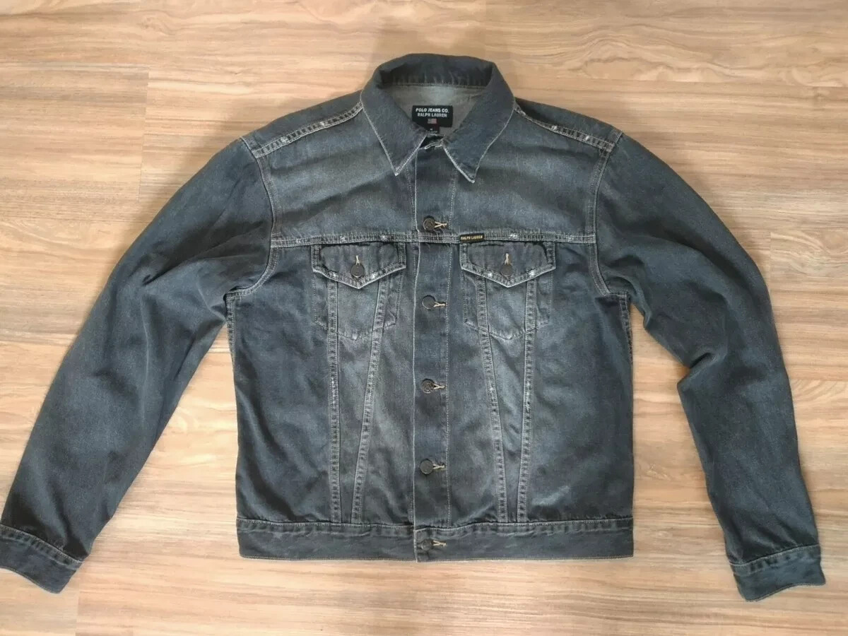 N*O様 90s Ralph Lauren TRUCKER JACKET Vintage POLO JEANS RALPH LAUREN Denim Trucker Jacket Size M