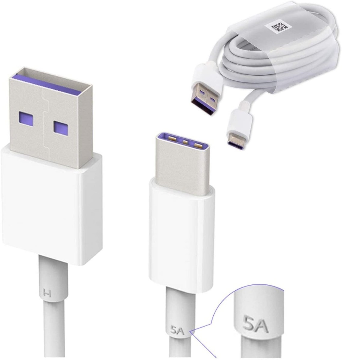 Genuine 5A Huawei P40 Pro P20 Mate 30 Type C USB Super Fast 