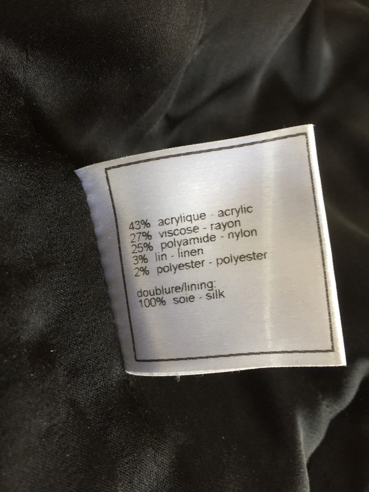 Chanel 06P VINTAGE GIACCA TWEED NERO BLU ORO FIOCCHI INTRECCIATI ORO CC FR42 40 $7K