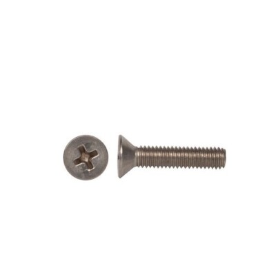 #2-56 x 5/32'' Machine screws, flat head Phillips, stainless steel, select qty