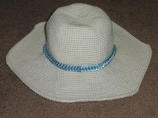 Adult or Child Wide Brim Hat crochet pattern instructions