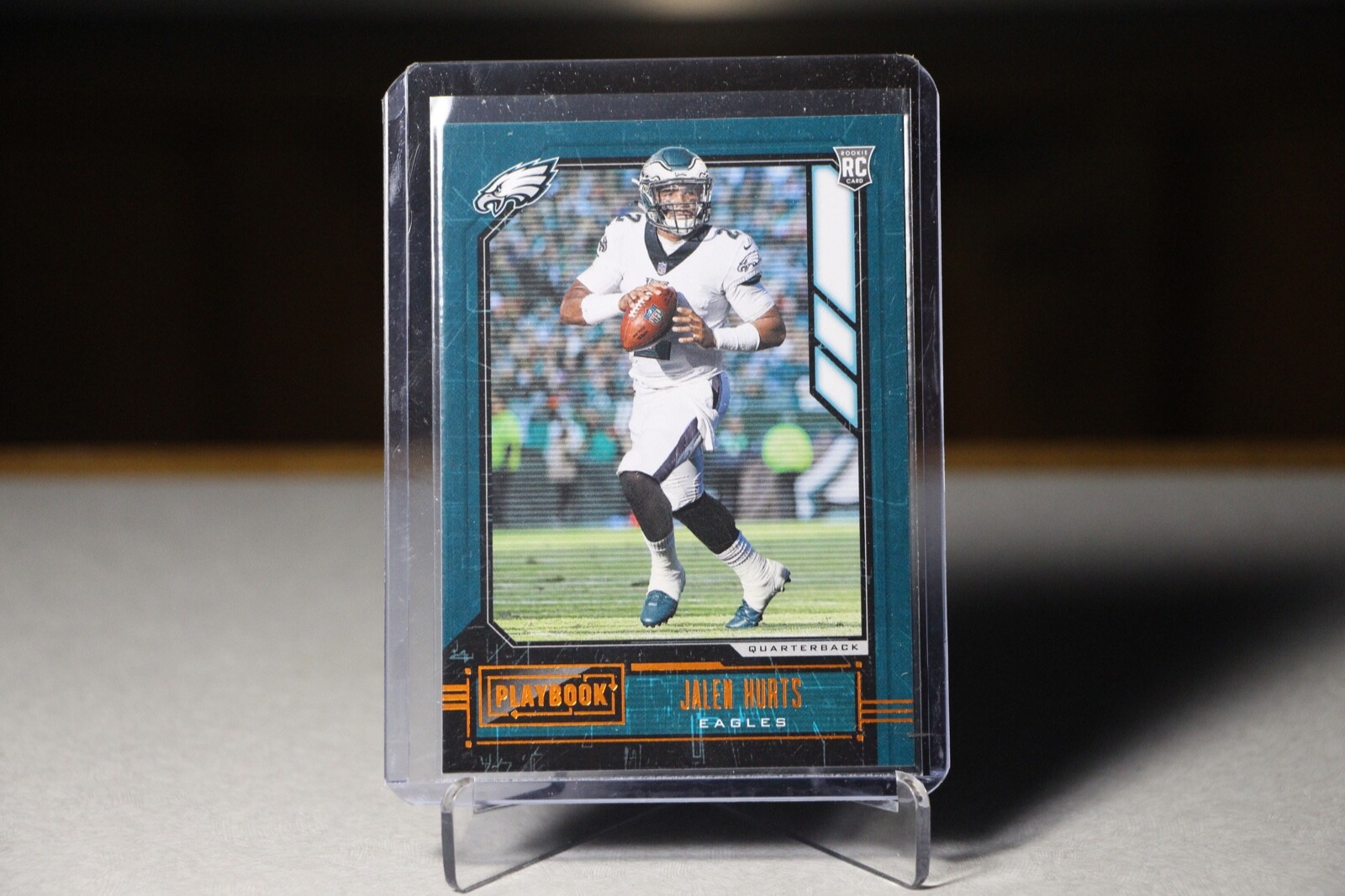 2020 Panini Playbook Football Orange Parallel Jalen Hurts RC #112 eagles rookie