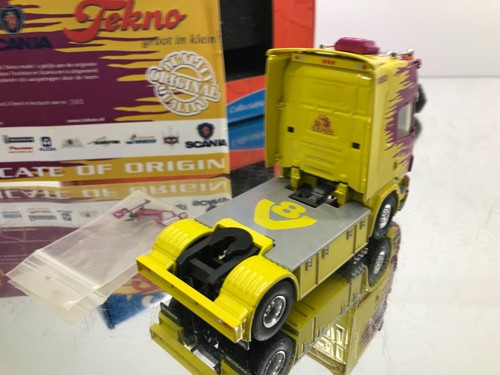 TEKNO HOLLAND SCANIA R580 V8 PIMP A SCANIA TRUCKSTAR -YELLOW 1:50- GOOD IN BOX - Imagen 8 de 11