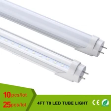 T8 LED Tube 22W 4ft 4000K 6500K Lamp 40W Fluorescent Replacement Lights AC110V