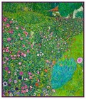 Art Nouveau Gustav Klimt Flower Garden Landscape Counted Cross Stitch Pattern
