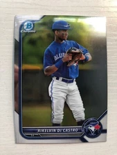 2022 Bowman Chrome Prospects Rikelvin De Castro Toronto Blue Jays BCP-25