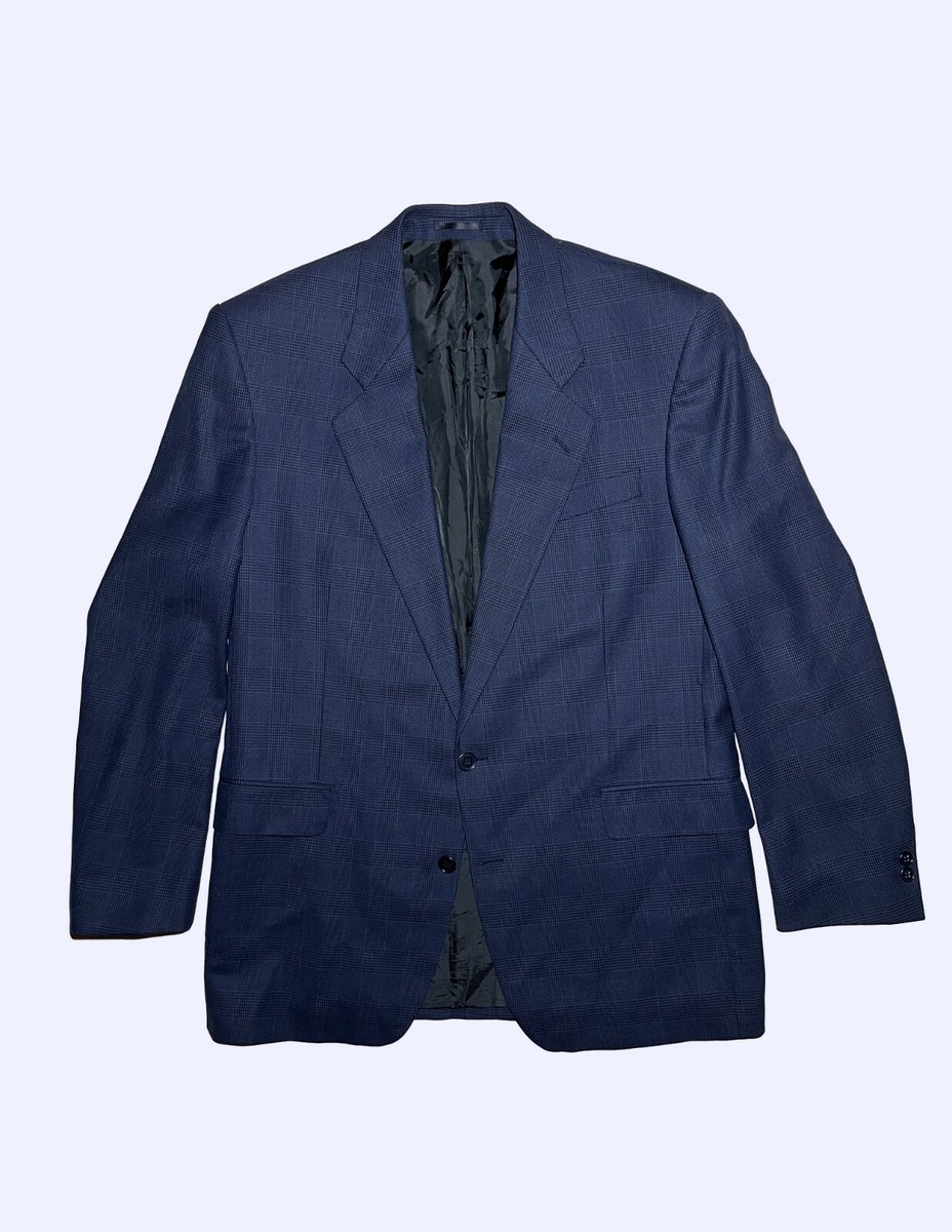ジャケット SAINT LAURENT Dark Blue Wool Blazer YSL Yves Saint Laurent Blue Classic Wool Blazer sz 52L | eBay