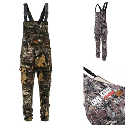 KLEEP Men's Premium 3D Cargo Pocket Graphic Print Overall Pants KOA1000