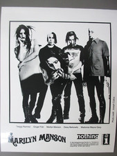 Marilyn Manson black & white 8 X 10 glossy promo photo 1995 !