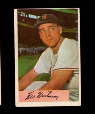 12217* 1954 Bowman # 25 Wes Westrum Vg-Ex
