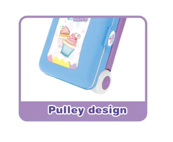 Juego de maleta de postre de 31 piezas para niños - Heladería portátil con mochila Foto 4 de 4