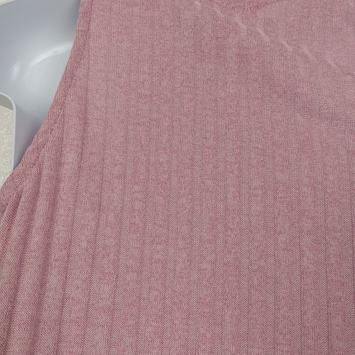 Love Squared Girls Vest Size 12 Mauve Knit Ribbed Sleeveless Open Front Sweater - Picture 6 of 7