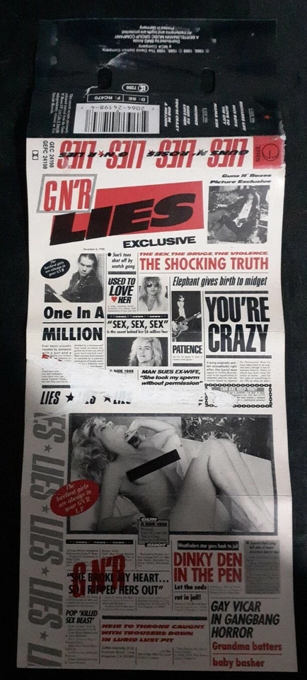 Guns N Roses Lies & Ain't It Fun 2 Cassette Bundle — 第 3/4 张图片