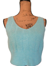 Oberteil Top 100% Kaschmir in zartem türkis  Gr.M neu mit Etikett