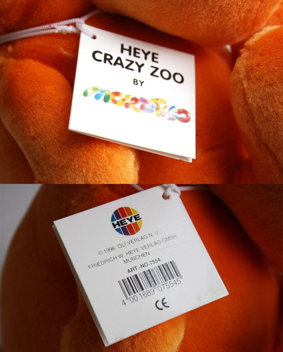 VERY RARE VINTAGE 1996 MORDILLO CRAZY ZOO 10