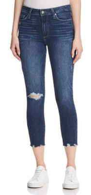 $225 NWT PAIGE Sz27 HOXTON TRANSCEND CROP MID-RISE SKINNY STRETCH JEANS DANTON