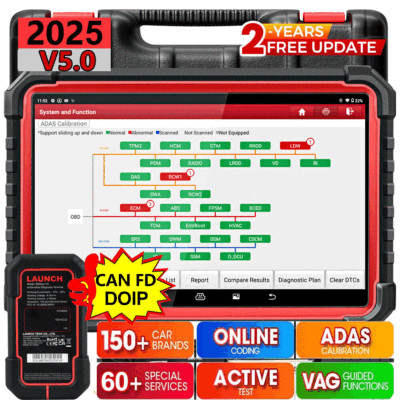 2026 LAUNCH X431 PRO3S+ Full Diagnostic Bidirectional Scanner Key Program Coding