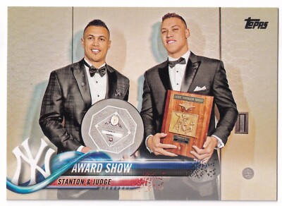 2018 Topps #389 Award Show Giancarlo Stanton Aaron Judge