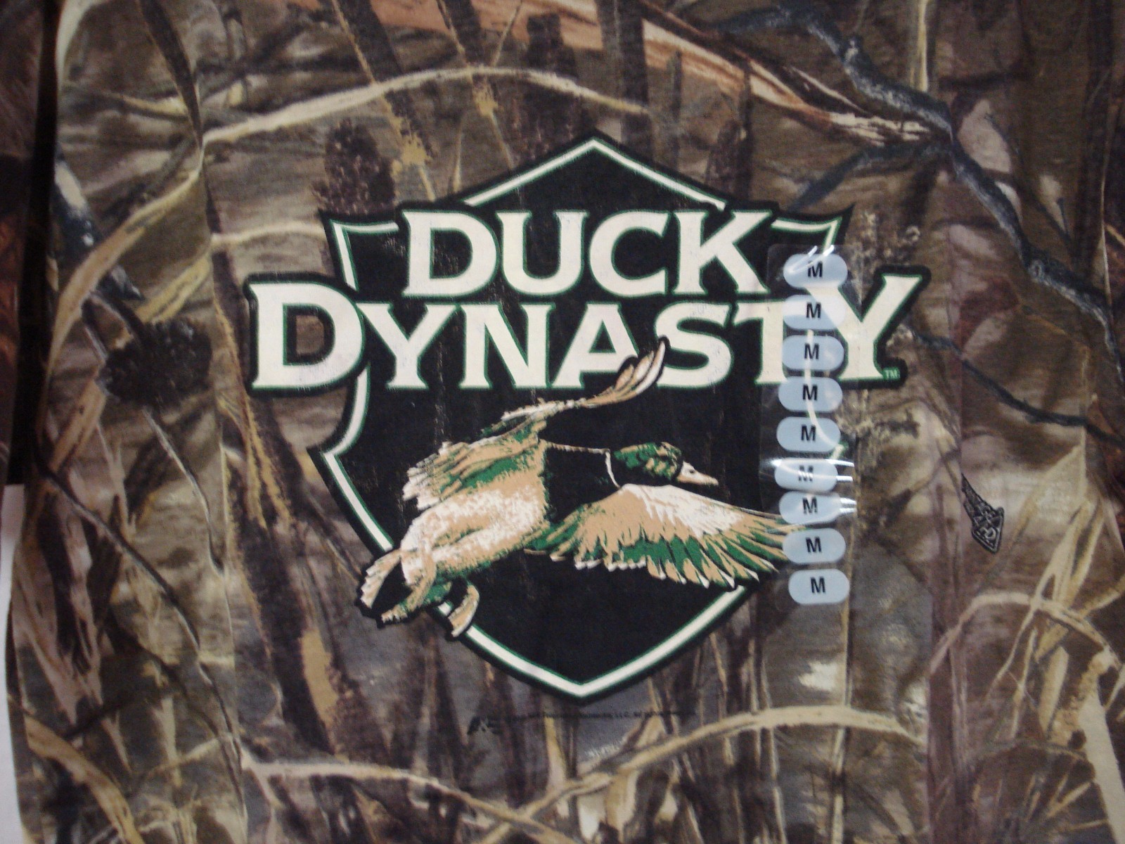 T-shirt Duck Dynasty Camouflage XL - Occasion Très Bon état, Logo Grand, Coton, Coupe Relaxed, Vintage