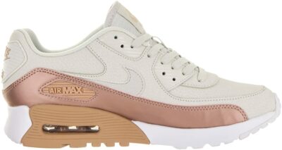 Original Womens Nike Air Max 90 Ultra SE Trainers Light Bone White