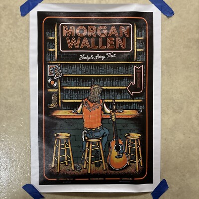 Morgan Wallen The Dangerous Tour 865 Poster Wall Art Room Canvas Man Cave 12x18