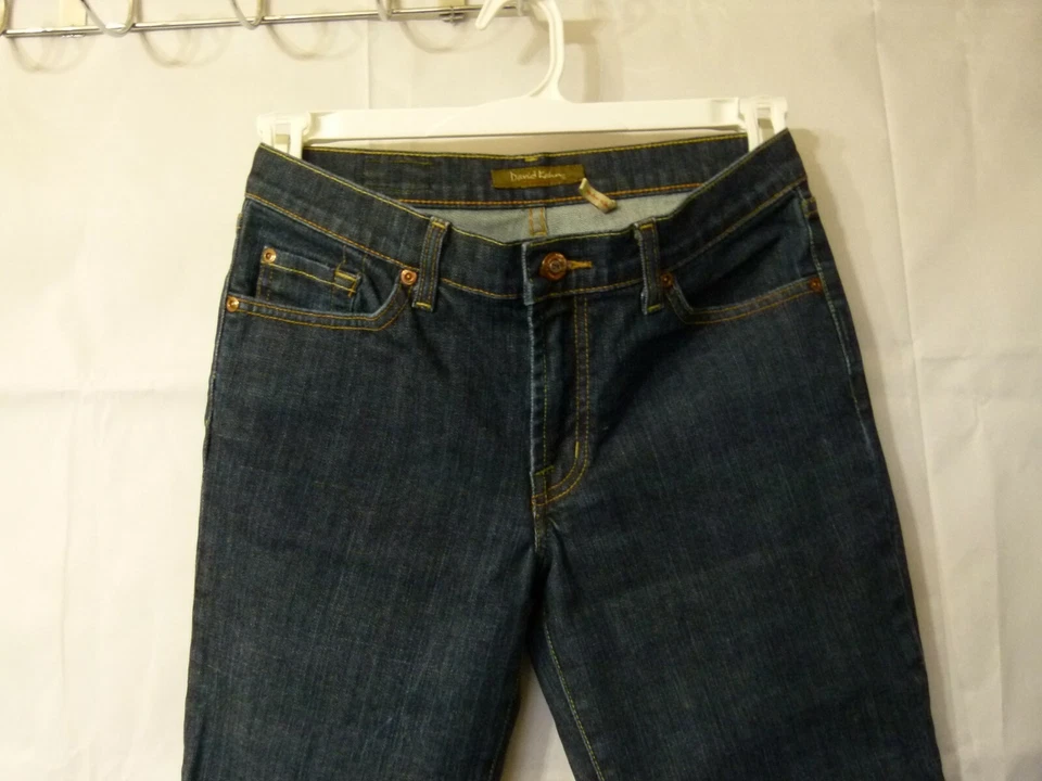 Pantalones de mezclilla para mujer David Kahn Lauren mezcla de algodón azul marino talla 4 Foto 3 de 4