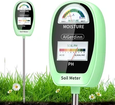 2-in-1 Soil Test Kit PH & Moisture Meter for Plants Lawn Garden