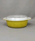 Vintage-Pyrex Verde Solid Green Casserole Dish 1 1/2 Qt O43 *Chipped Lid*