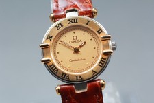 Vintage Omega Constellation Cal.1455 Gold 18k Roman Quartz Women's Watch JAPAN 2