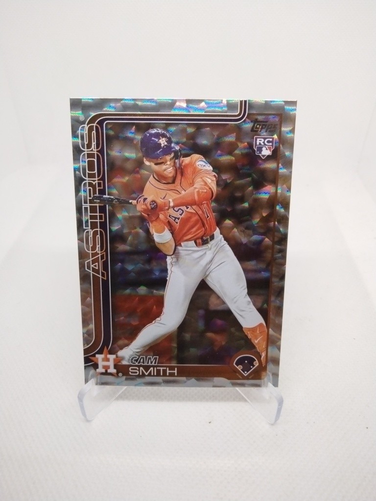 2025 Topps Update #US298 Cam Smith RC Silver Crackle Foil Superbox Houston 