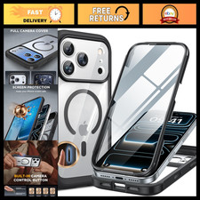 iPhone 17 Pro Max Full-Body Case with Built-in Screen Camera Protectors, Drop