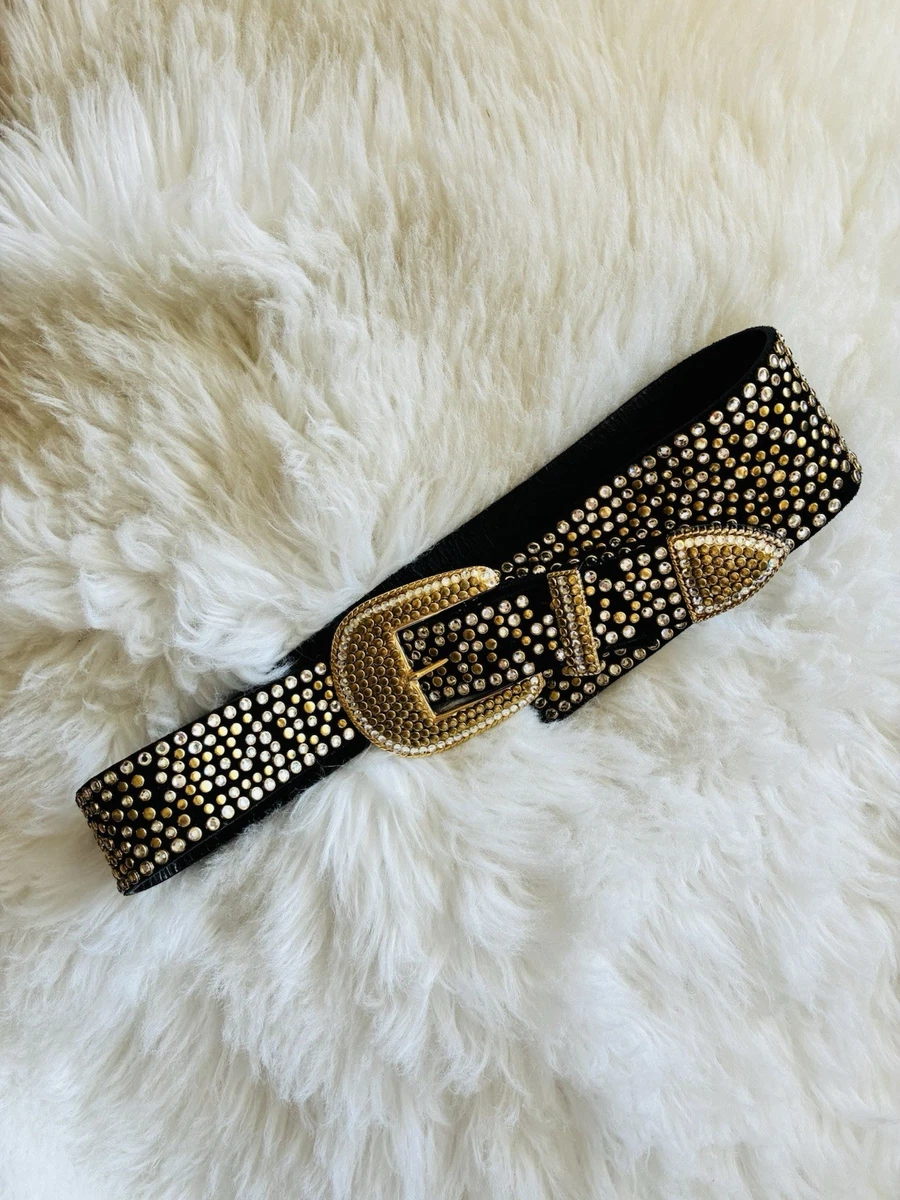 Michael Morrison Belt.  Black Leather.  3” x 37”   Closures 24” - 30”. INTACT ! michael morrison belt products for sale | eBay main image 3