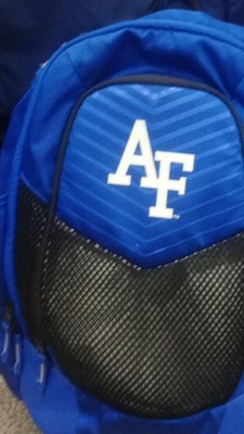 Nike Air Force Falcons NCAA College Blue Black Backpack Max Air Team Logo