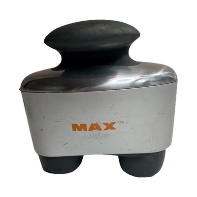 Brookstone Max BST-007 Handheld Multispeed Pulsing Massage Wand Silver Black
