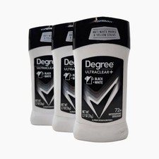 Degree Men UltraClear Antiperspirant Deodorant, Black  White, 2.7 oz, 3-Count